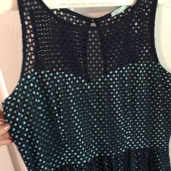 Navy blue and mint dress. Size 11/12 Maurice’s. Worn maybe two-three times. - Picture 2 of 4